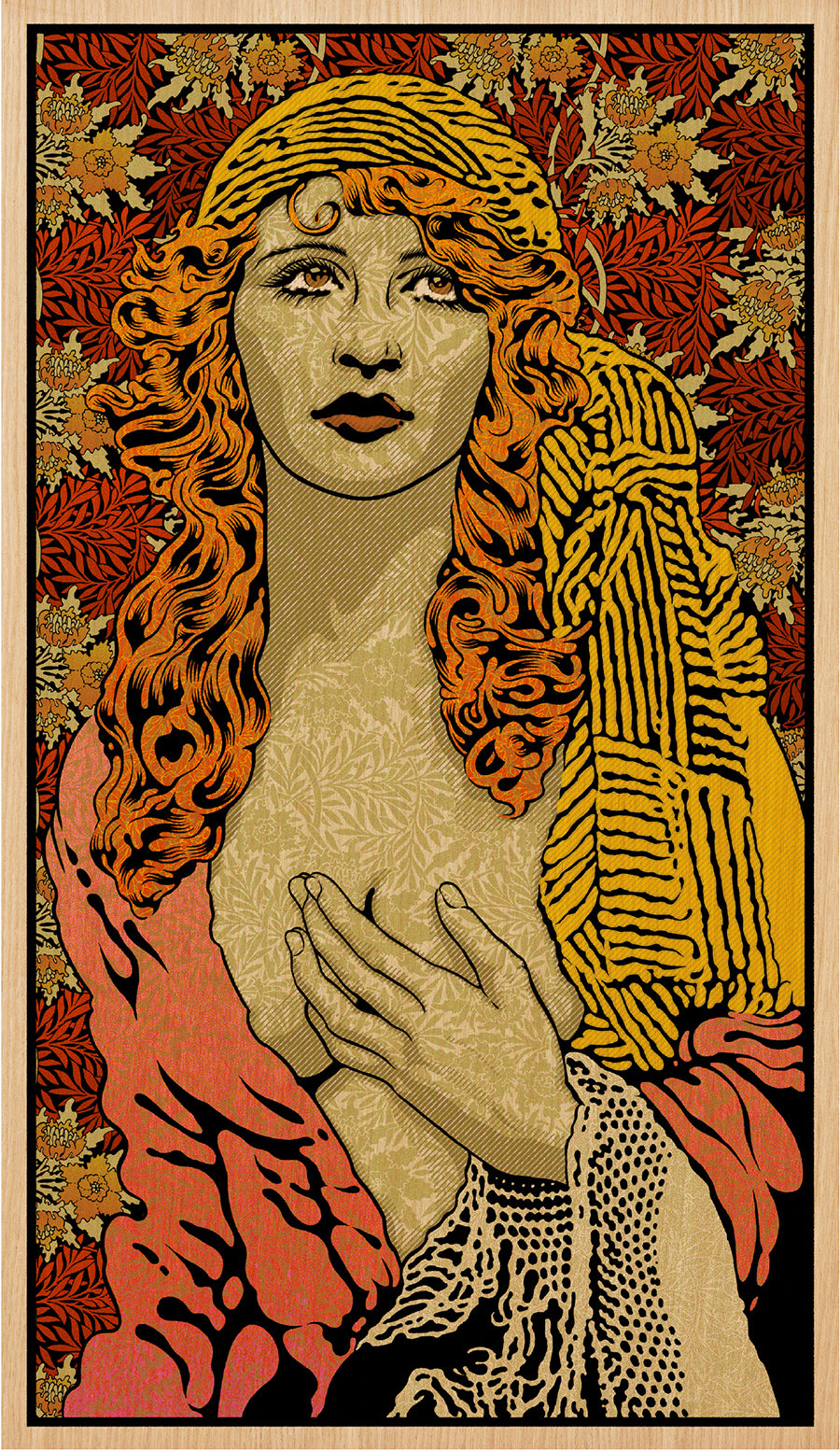  by Chuck Sperry titled Chuck Sperry - "Magdalena" Wood Panel Print