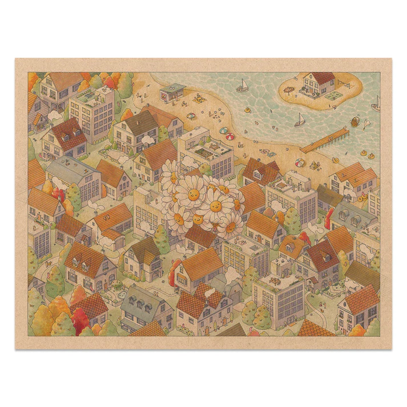  by Felicia Chiao titled Felicia Chiao - "The Sunny City" Print