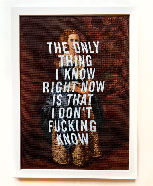  by Marie-Claude Marquis titled Marie-Claude Marquis - "The Only Thing I Know Right Now Is That I Don't Fucking Know"