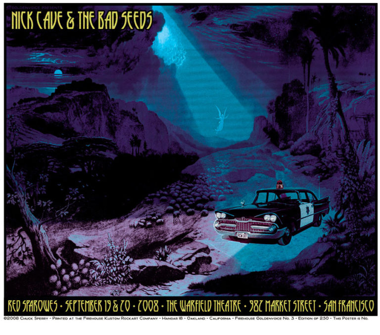 by Chuck Sperry titled Chuck Sperry - "Nick Cave, Warfield" Print