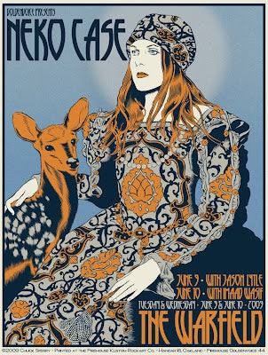 by Chuck Sperry titled Chuck Sperry - "Neko Case" Print