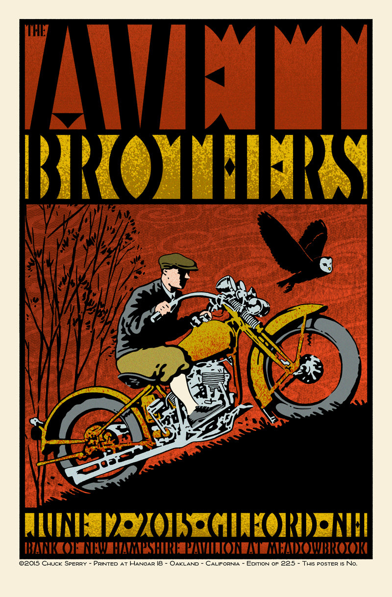 by Chuck Sperry titled Chuck Sperry - "Avett Brothers - Gilford"
