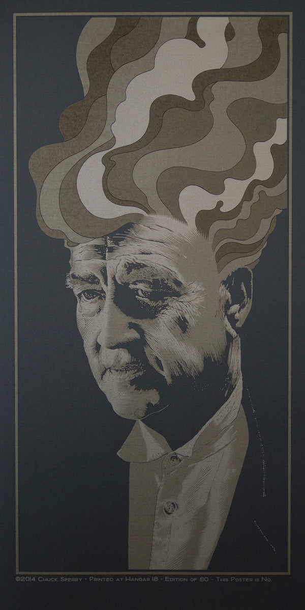 by Chuck Sperry titled Chuck Sperry - "David Lynch “In Dreams”, Regular Metallic Silver" AP