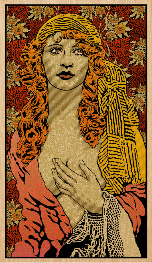  by Chuck Sperry titled Chuck Sperry - "Magdalena" Wood Panel Print
