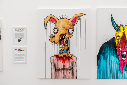 Original Artwork by Alex Pardee titled Alex Pardee - "Gary NO"