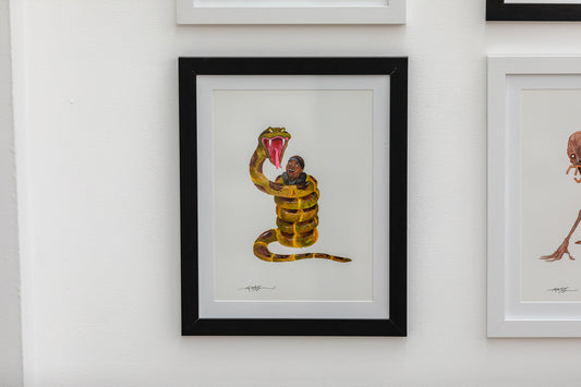 Original Artwork by Alex Pardee titled Alex Pardee - "Anaconda (Anaconda)"