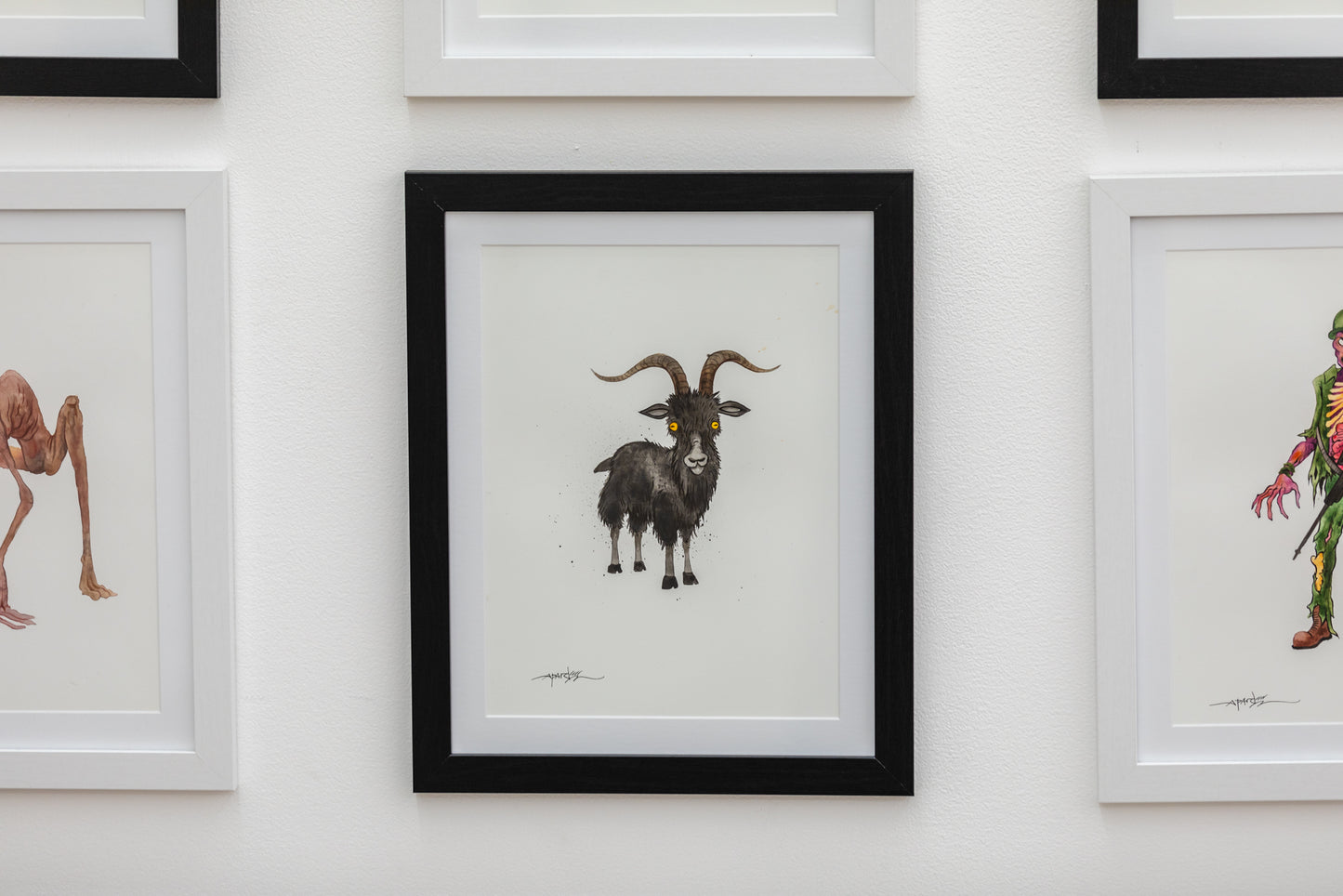 Original Artwork by Alex Pardee titled Alex Pardee - "Black Phillip (The VVitch)"