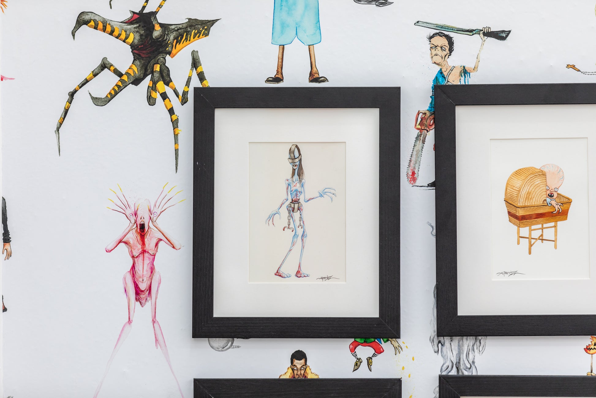 Original Artwork by Alex Pardee titled Alex Pardee - "The Captive (Martyrs)"