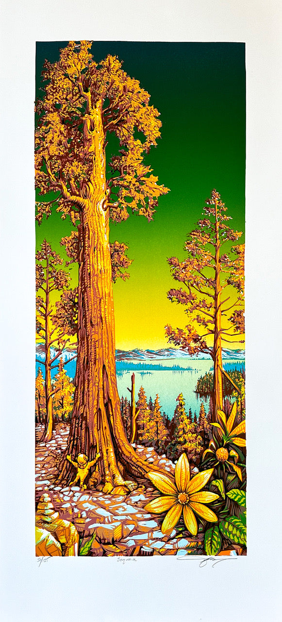 by AJ Mathsay titled AJ Masthay - "Sequoia" Print