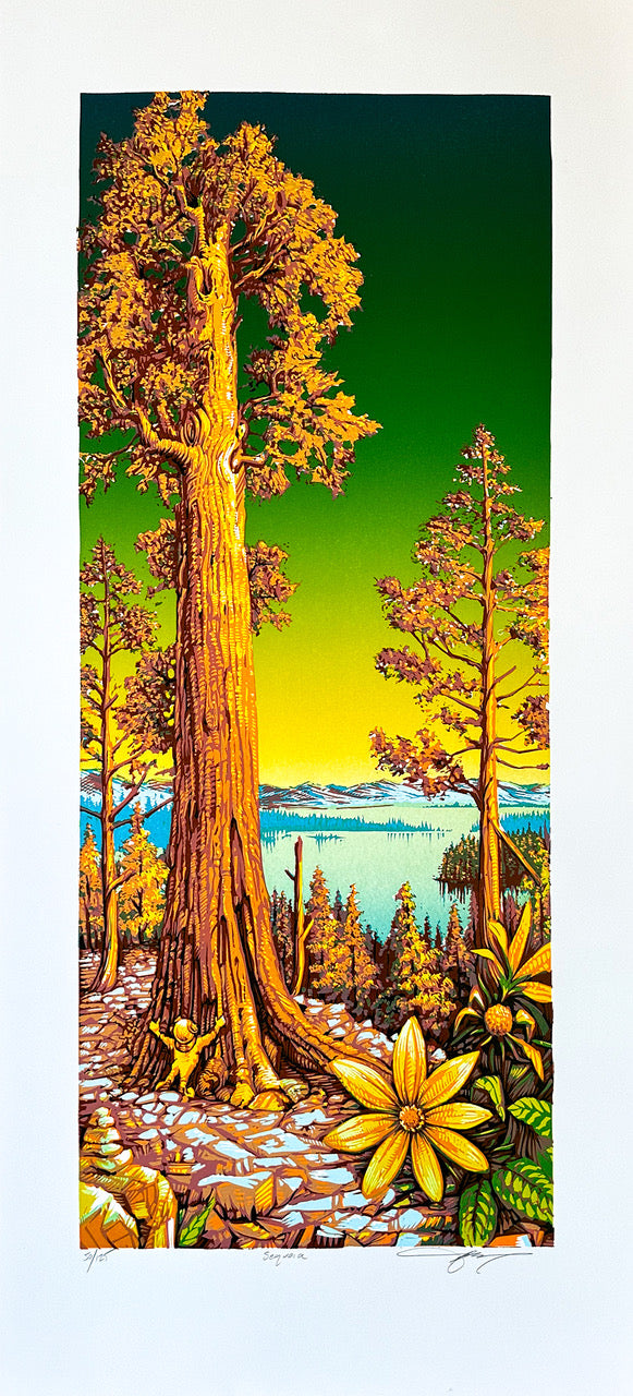  by AJ Mathsay titled AJ Masthay - "Sequoia" Print