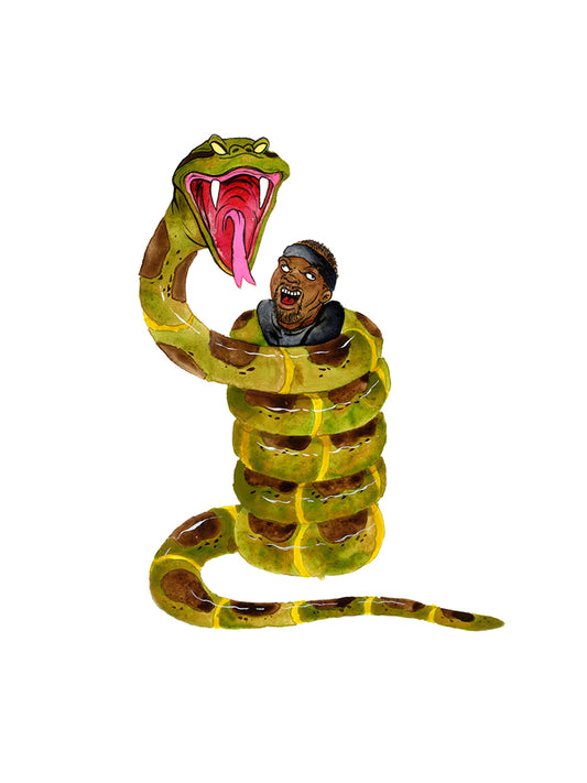 Original Artwork by Alex Pardee titled Alex Pardee - "Anaconda (Anaconda)"