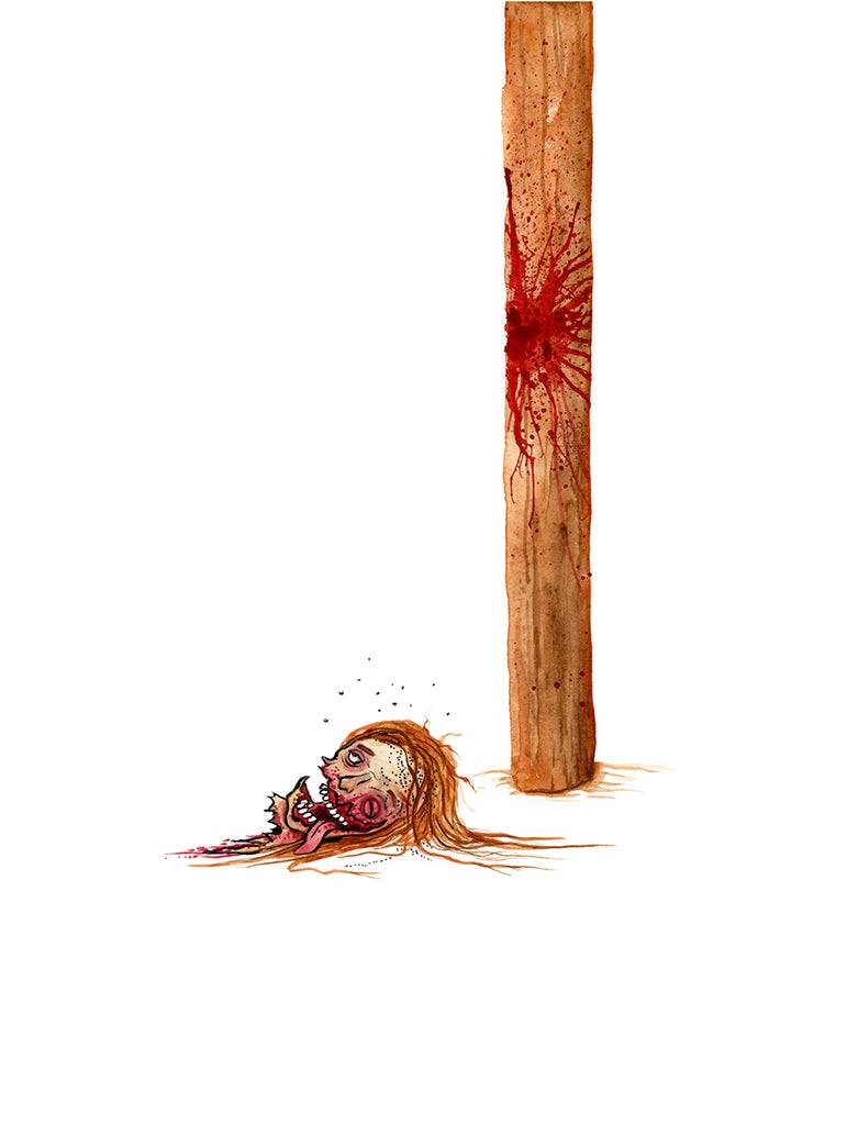 Original Artwork by Alex Pardee titled Alex Pardee - "Charlie (Hereditary)"