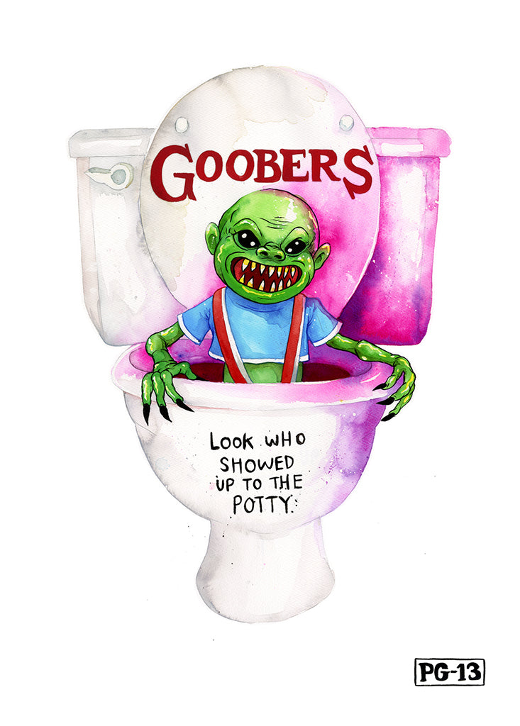 Original Artwork by Alex Pardee titled Alex Pardee - "GOOBERS"