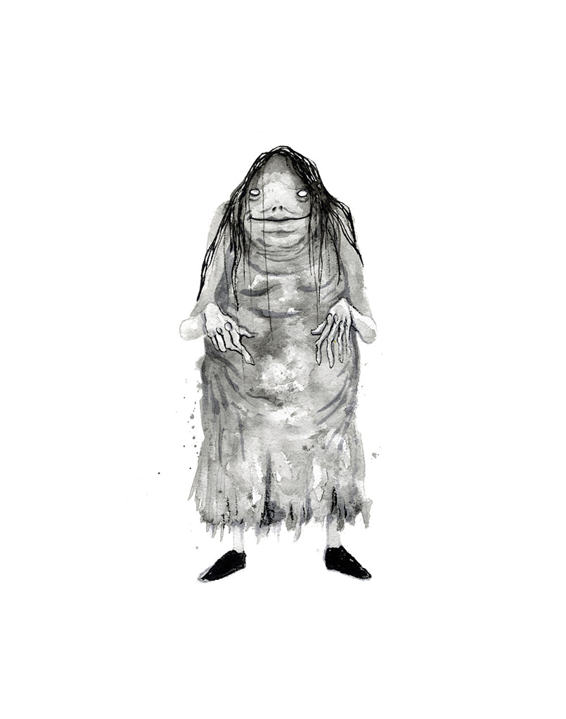 Original Artwork by Alex Pardee titled Alex Pardee - "Pale Woman (Scary Stories to Tell in the Dark)"