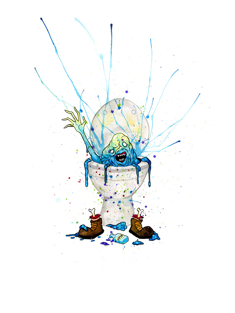 Original Artwork by Alex Pardee titled Alex Pardee - "Paulie (Street Trash)"