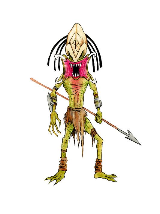 Original Artwork by Alex Pardee titled Alex Pardee - "Predator (Prey)"