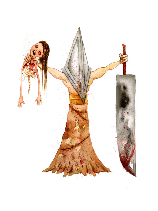 Original Artwork by Alex Pardee titled Alex Pardee - "Pyramid Head (Silent Hill)"