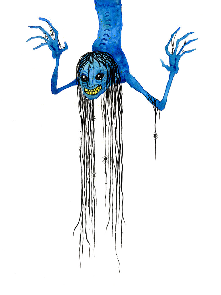 Original Artwork by Alex Pardee titled Alex Pardee - "Sarah (Cobweb)"