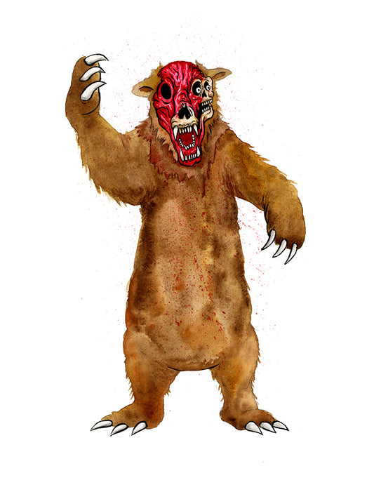 Original Artwork by Alex Pardee titled Alex Pardee - "The Bear (Annihilation)"