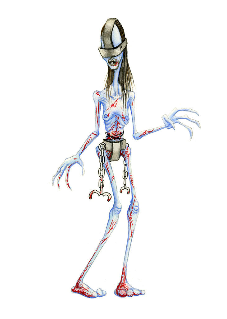 Original Artwork by Alex Pardee titled Alex Pardee - "The Captive (Martyrs)"