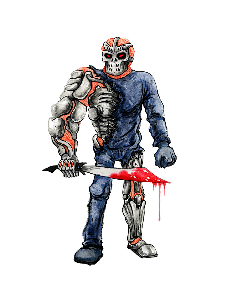 Original Artwork by Alex Pardee titled Alex Pardee - "Uber Jason (Jason X)"