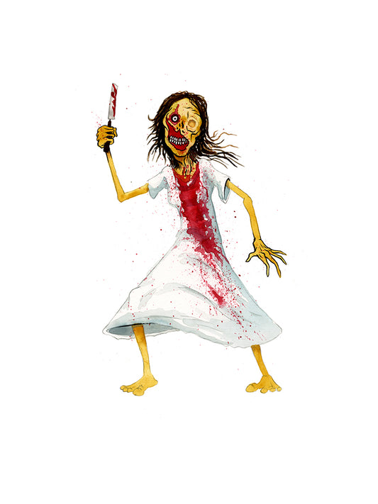 Original Artwork by Alex Pardee titled Alex Pardee - "Victoria (Terrifier 3)"