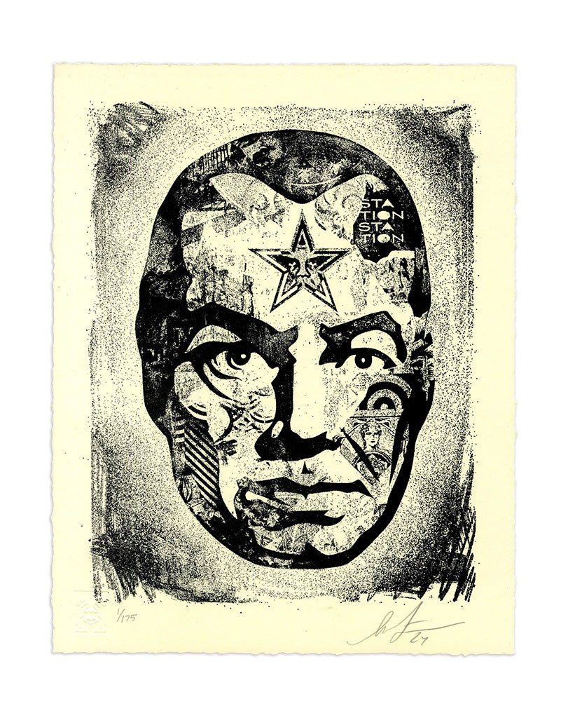 Print by Shepard Fairey titled Shepard Fairey: "Big Brother" Signed Letterpress Print