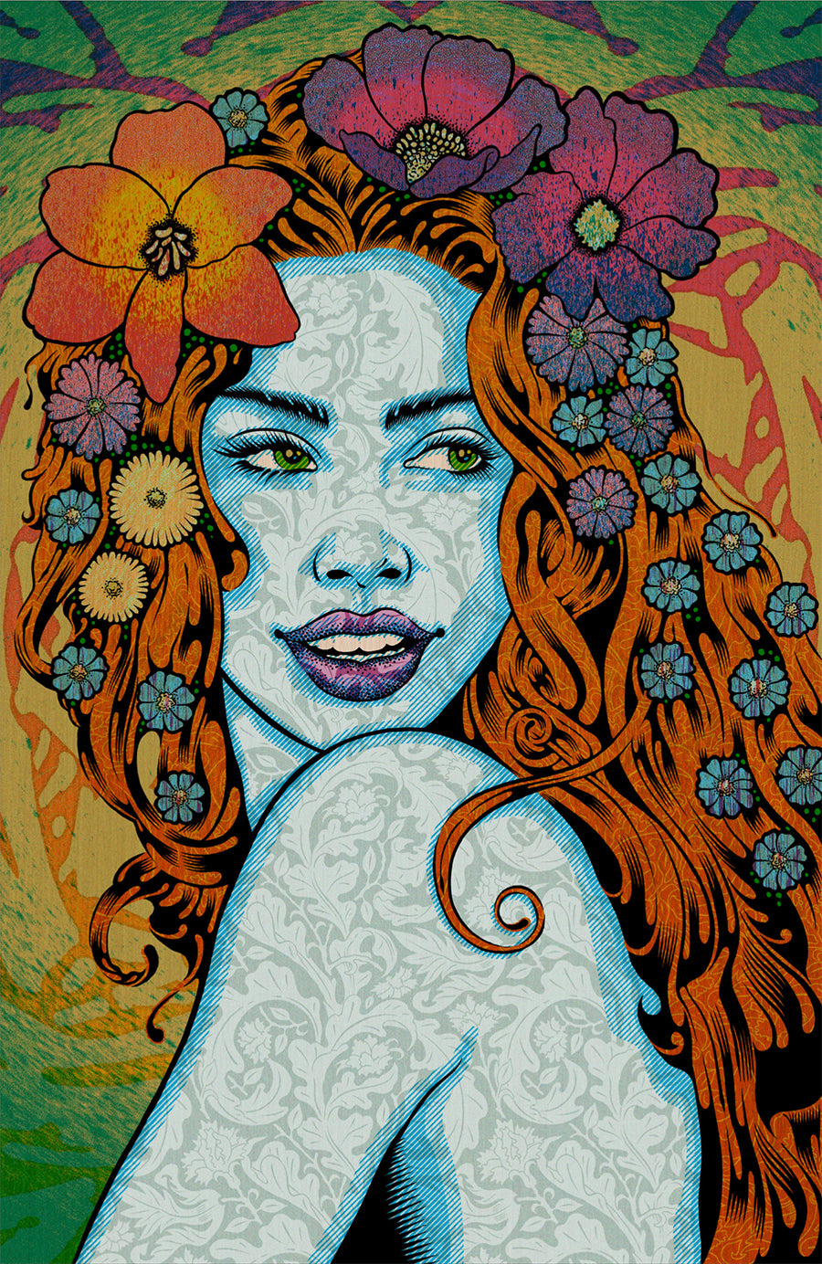 by Chuck Sperry titled Chuck Sperry - "Syrinx" Wood Panel Print