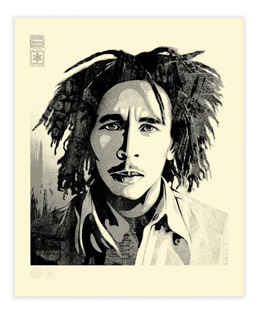 Print by Shepard Fairey titled Shepard Fairey: "Bob Marley - Confrontation" Signed Letterpress Print