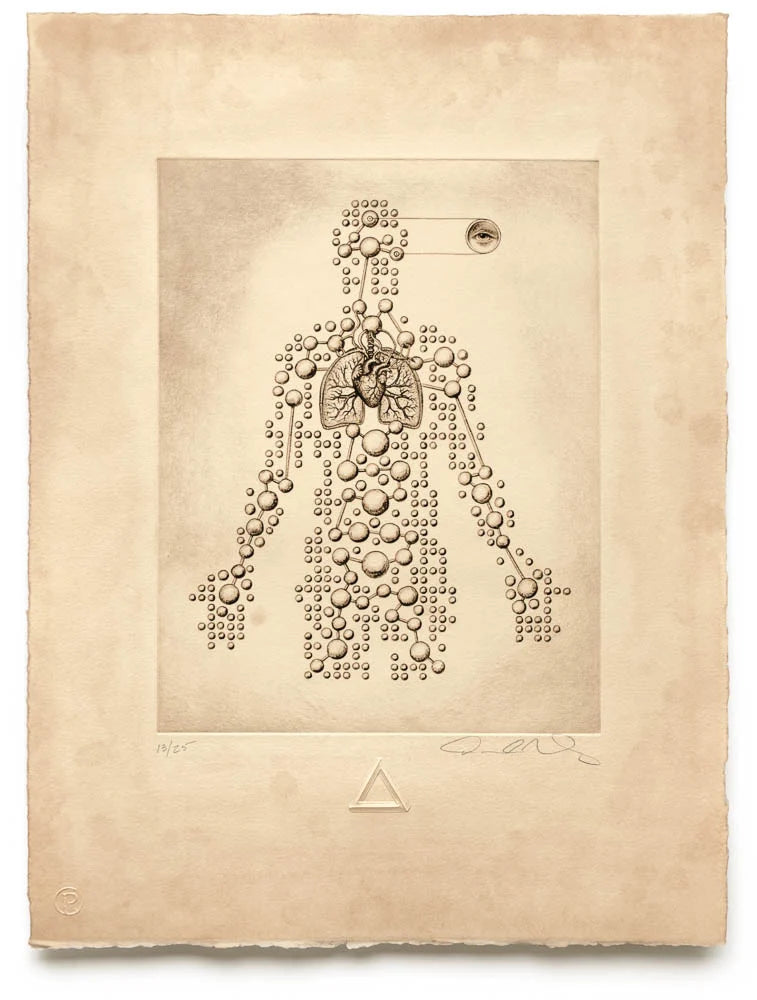 Print by Daniel Martin Diaz titled Daniel Martin Diaz - Atomic Man (Printers Proof)