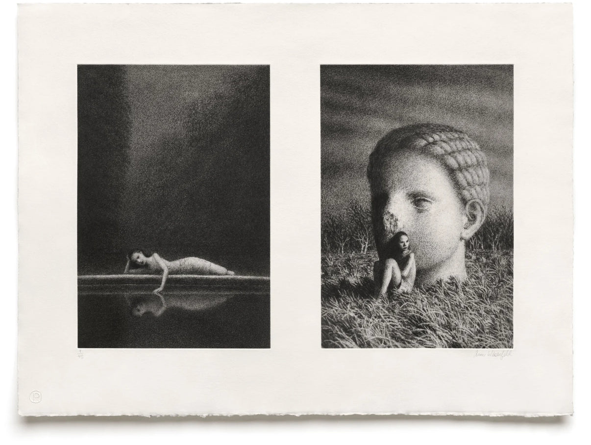 Print by Aron Wiesenfeld titled Aron Wiesenfeld - Vigil