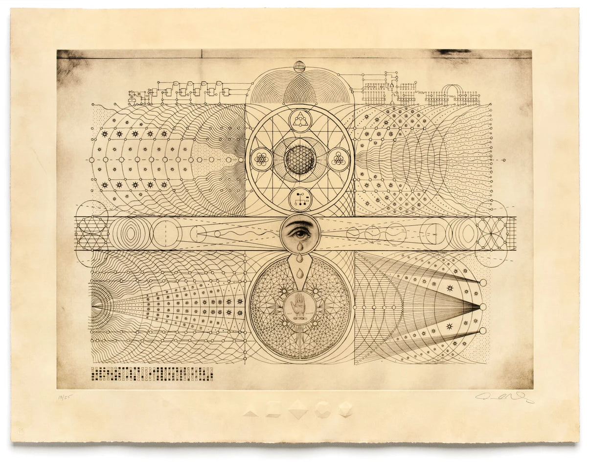 Print by Daniel Martin Diaz titled Daniel Martin Diaz - Eternal Universe (Printers Proof)