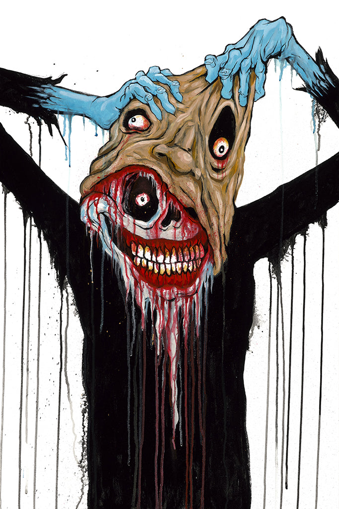 Original Artwork by Alex Pardee titled Alex Pardee - "Dad You're Not Yourself Today"