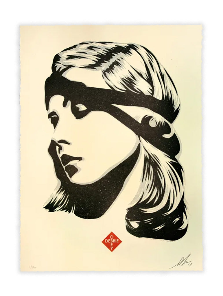 Print by Shepard Fairey titled Shepard Fairey: "Debby Harry - Destiny" Signed Letterpress Print