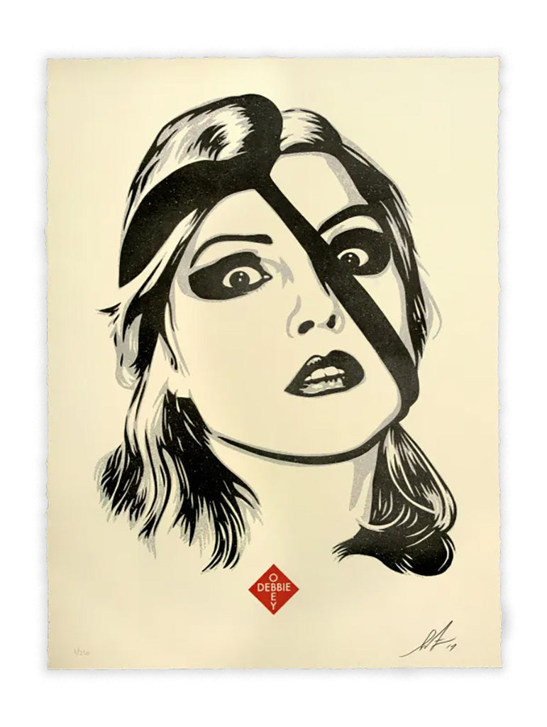 Print by Shepard Fairey titled Shepard Fairey: "Debby Harry - Doom" Signed Letterpress Print