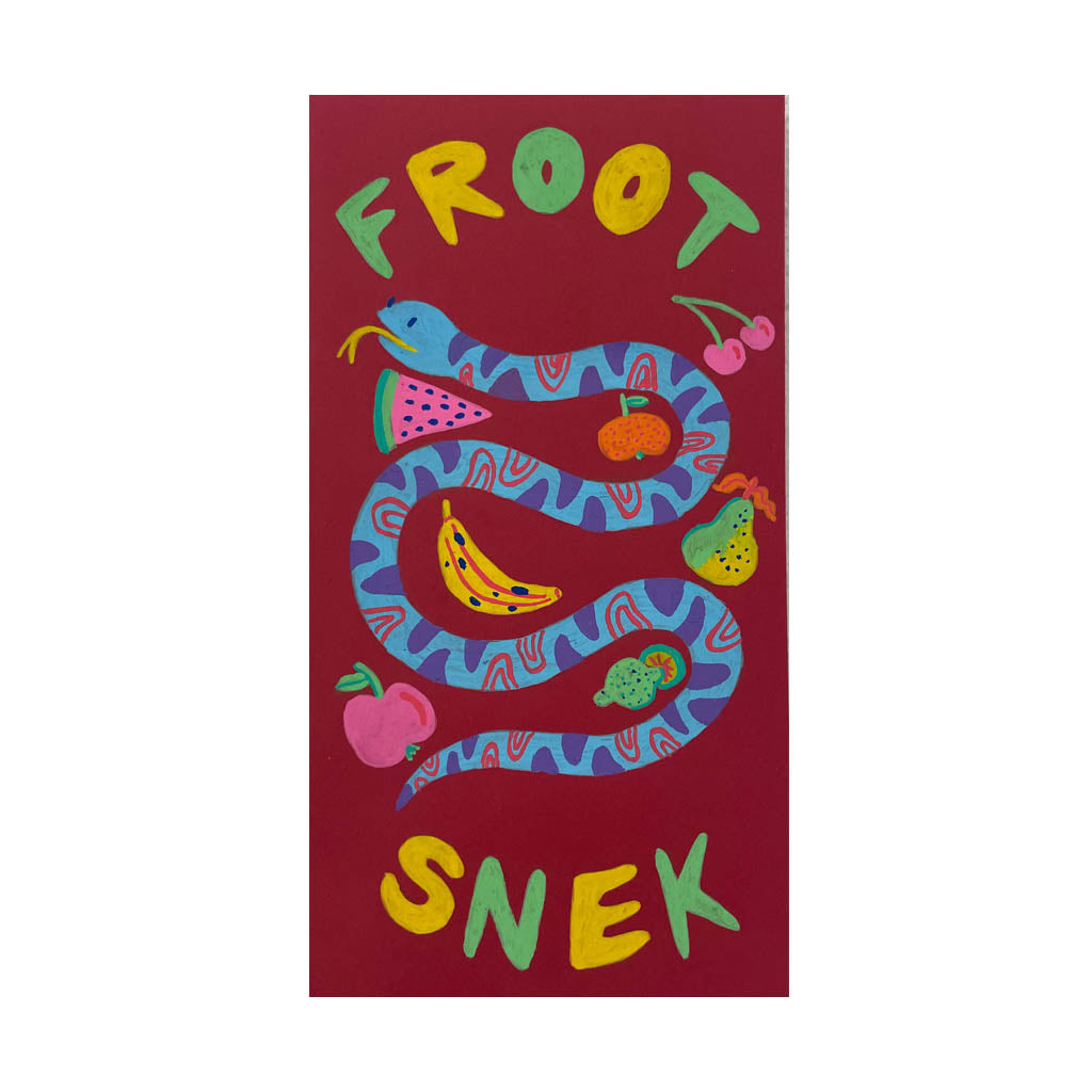 Original Artwork by Deepti Sunder titled Deepti Sunder - "Froot Snek"