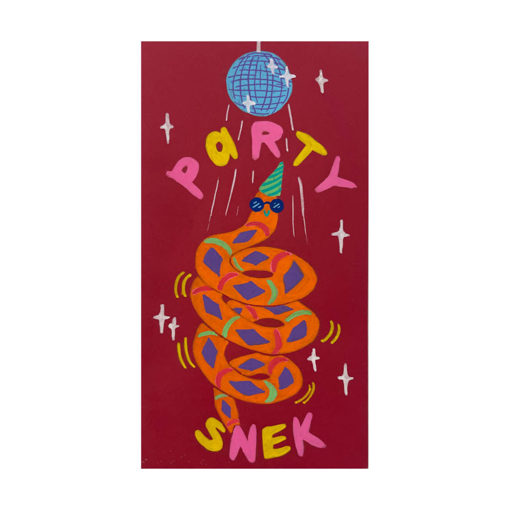 Original Artwork by Deepti Sunder titled Deepti Sunder - "Party Snek"