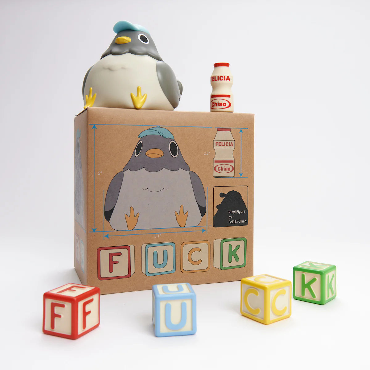 toy by Felicia Chiao titled Felicia Chiao - "Fuck Pigeon" Vinyl Figure