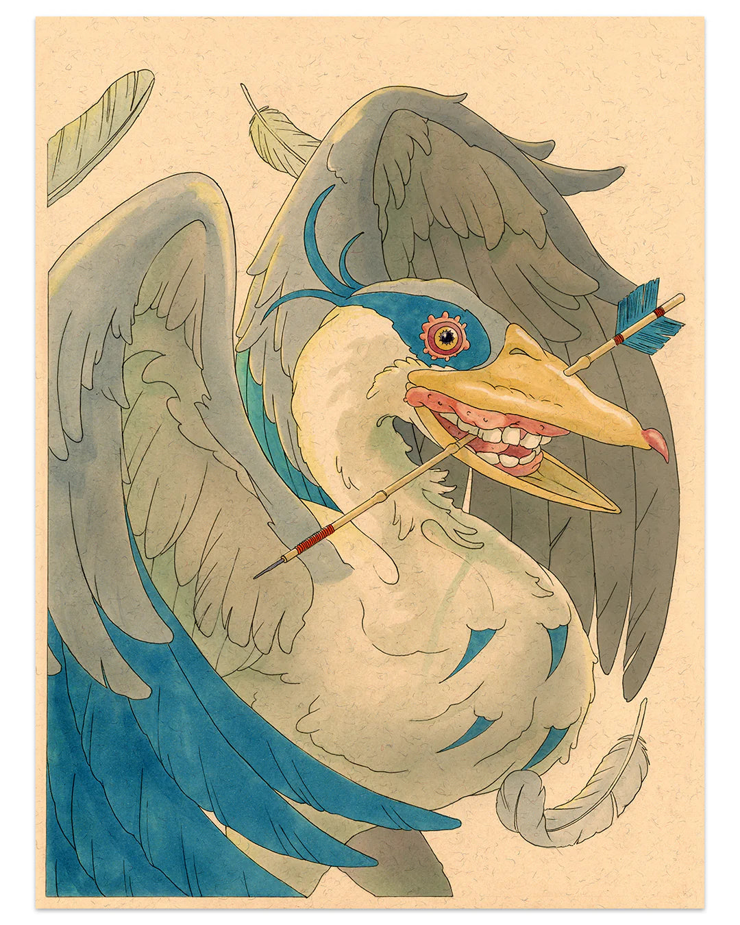 by Felicia Chiao titled Felicia Chiao - "The Boy And The Heron" Print