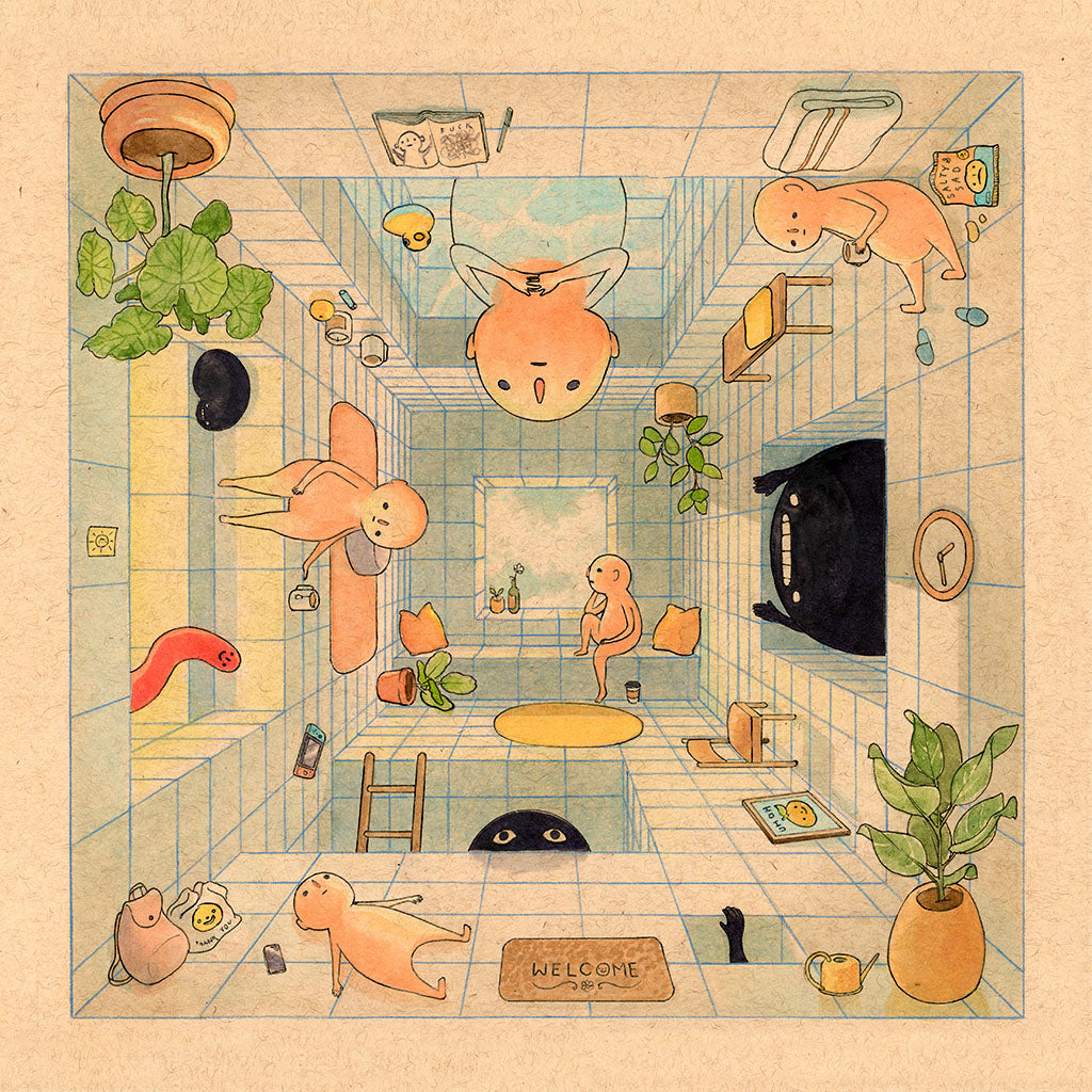 Print by Felicia Chiao titled Felicia Chiao - "Mental Clutter" print