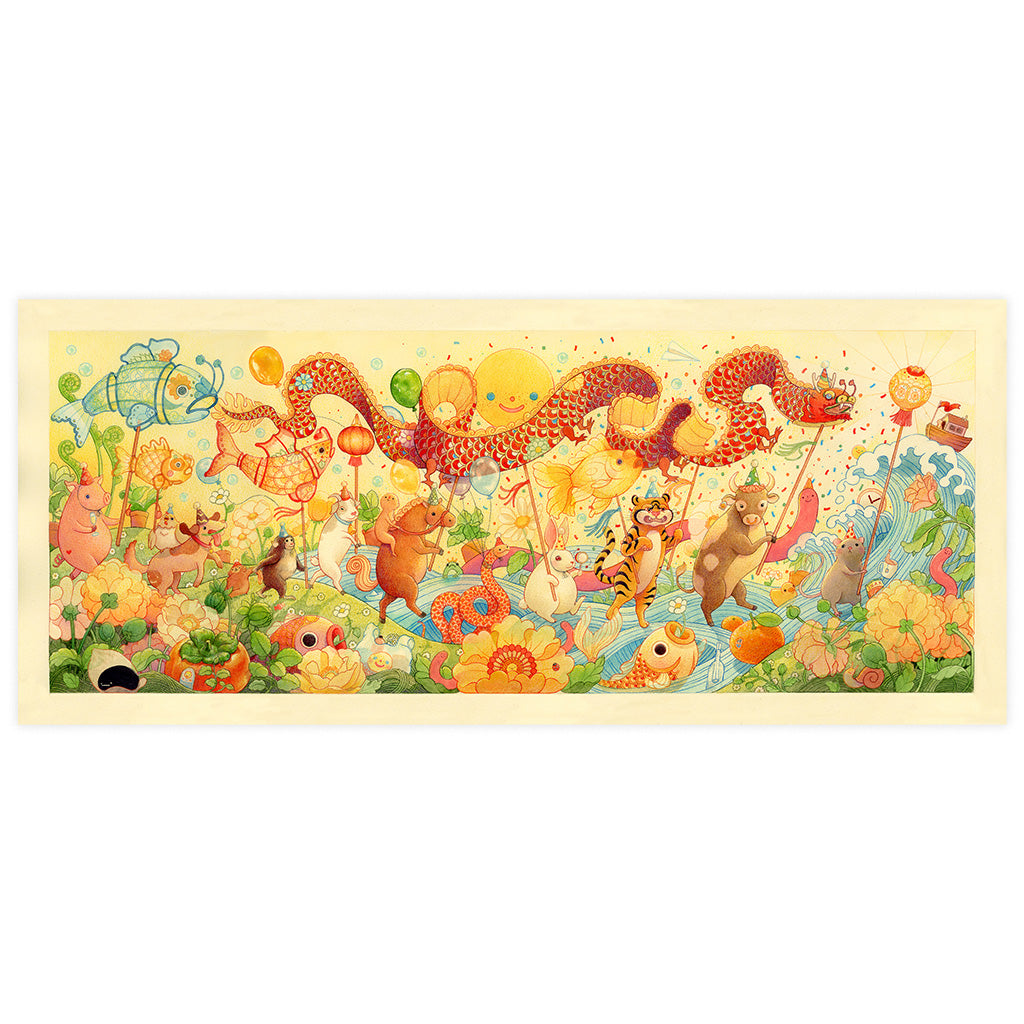 "Zodiac Parade" Print by Felicia Chiao