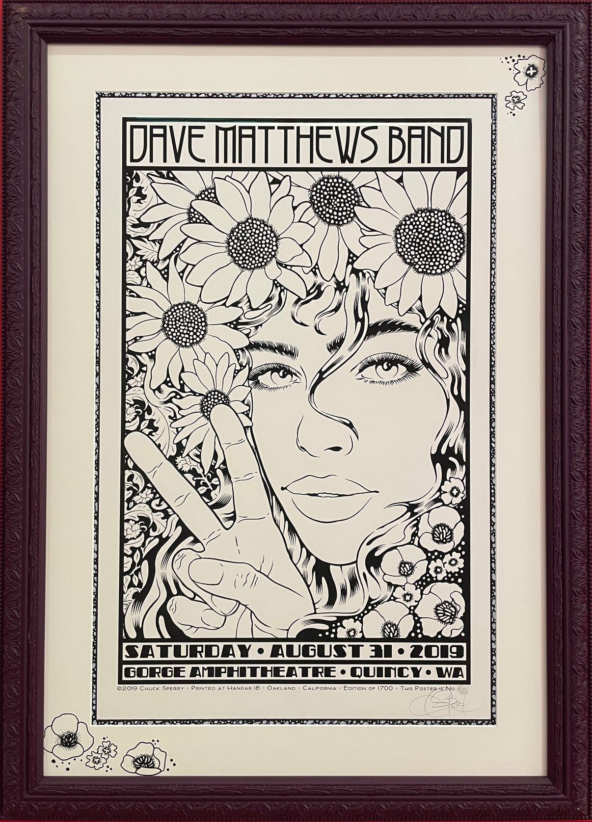 by Chuck Sperry titled Chuck Sperry - "Dave Matthews, Harmonia" (B&W Test Print)