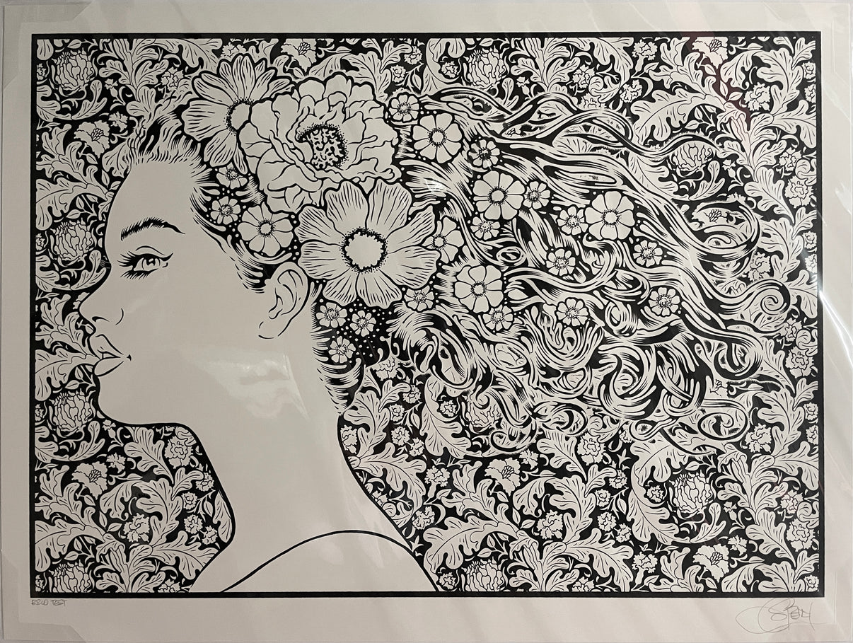 by Chuck Sperry titled Chuck Sperry - "Elysia" (B&W Test Print)