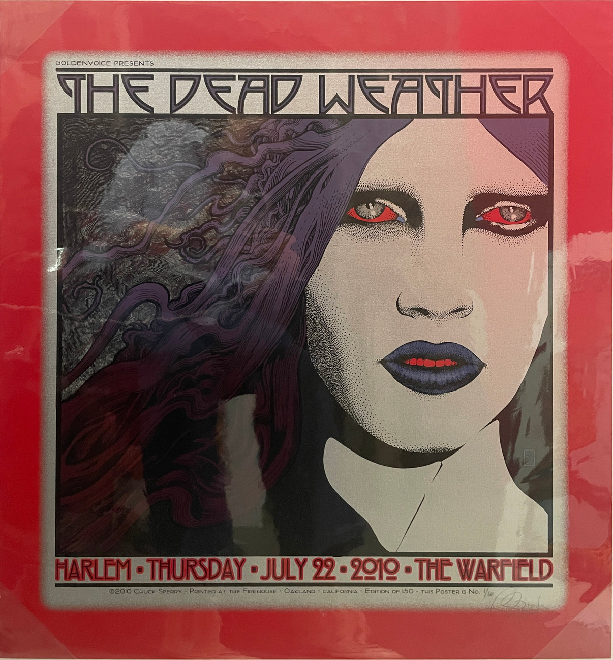 by Chuck Sperry titled Chuck Sperry - "The Dead Weather" Red Variant