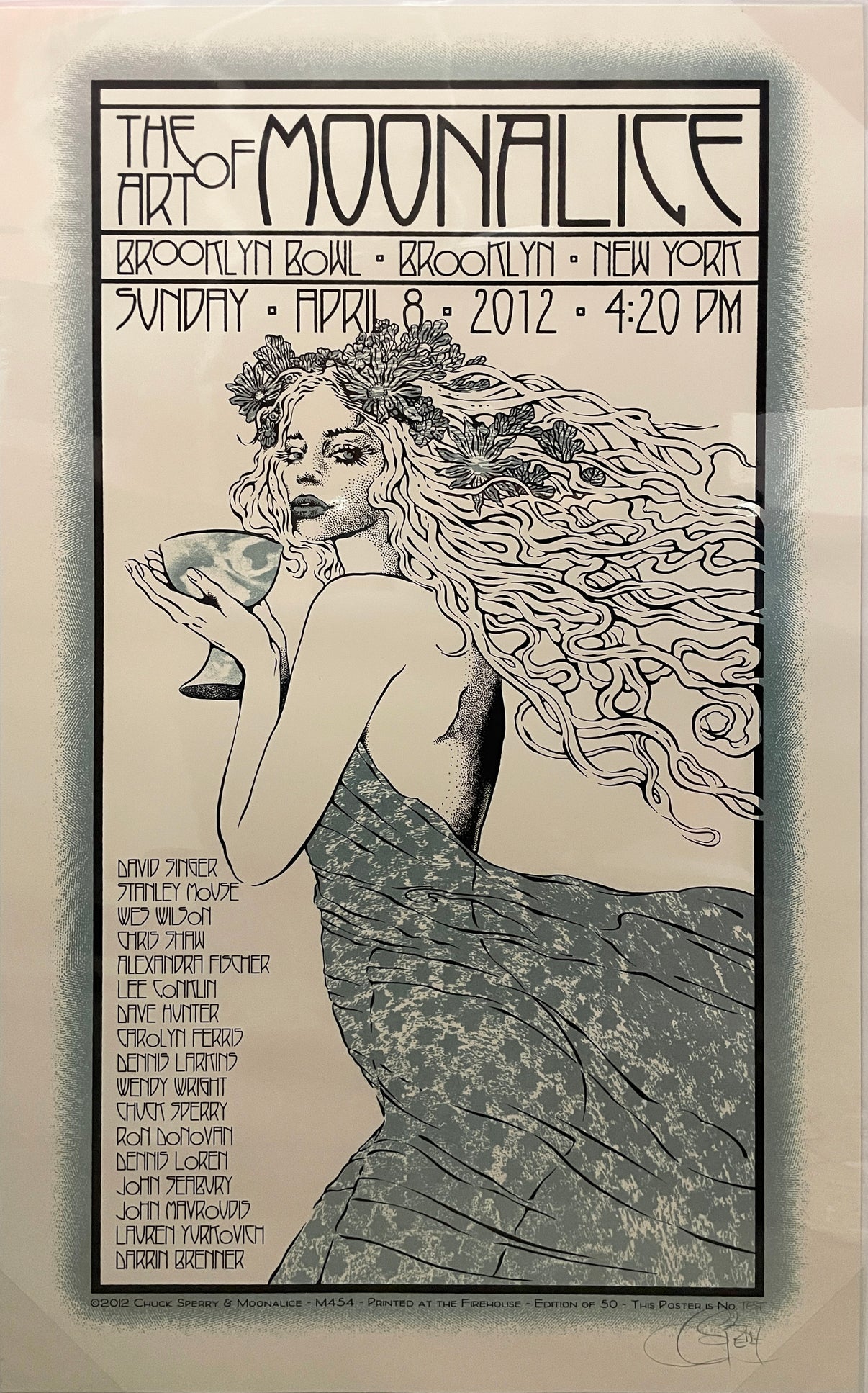 by Chuck Sperry titled Chuck Sperry - "Moonalice, Brooklyn Bowl, “The Grail" Test Print