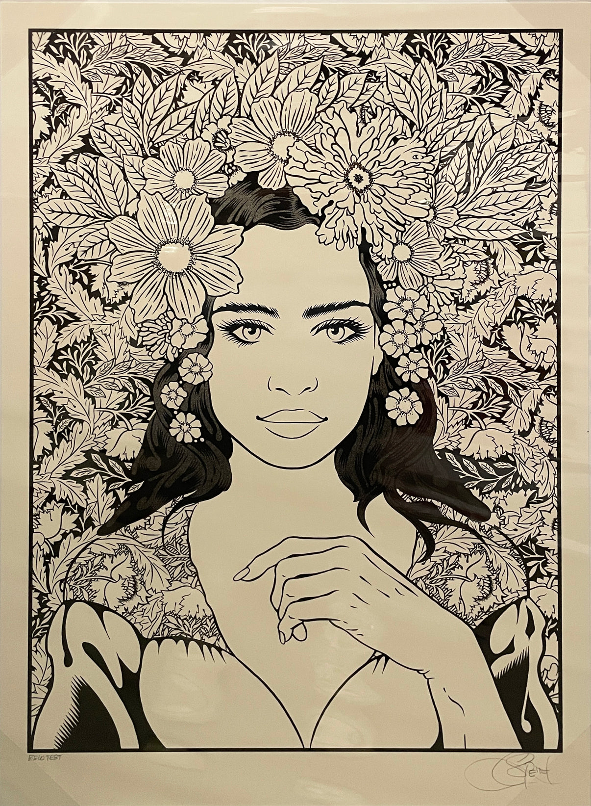 by Chuck Sperry titled Chuck Sperry - "Primavera" (B&W Test Print)