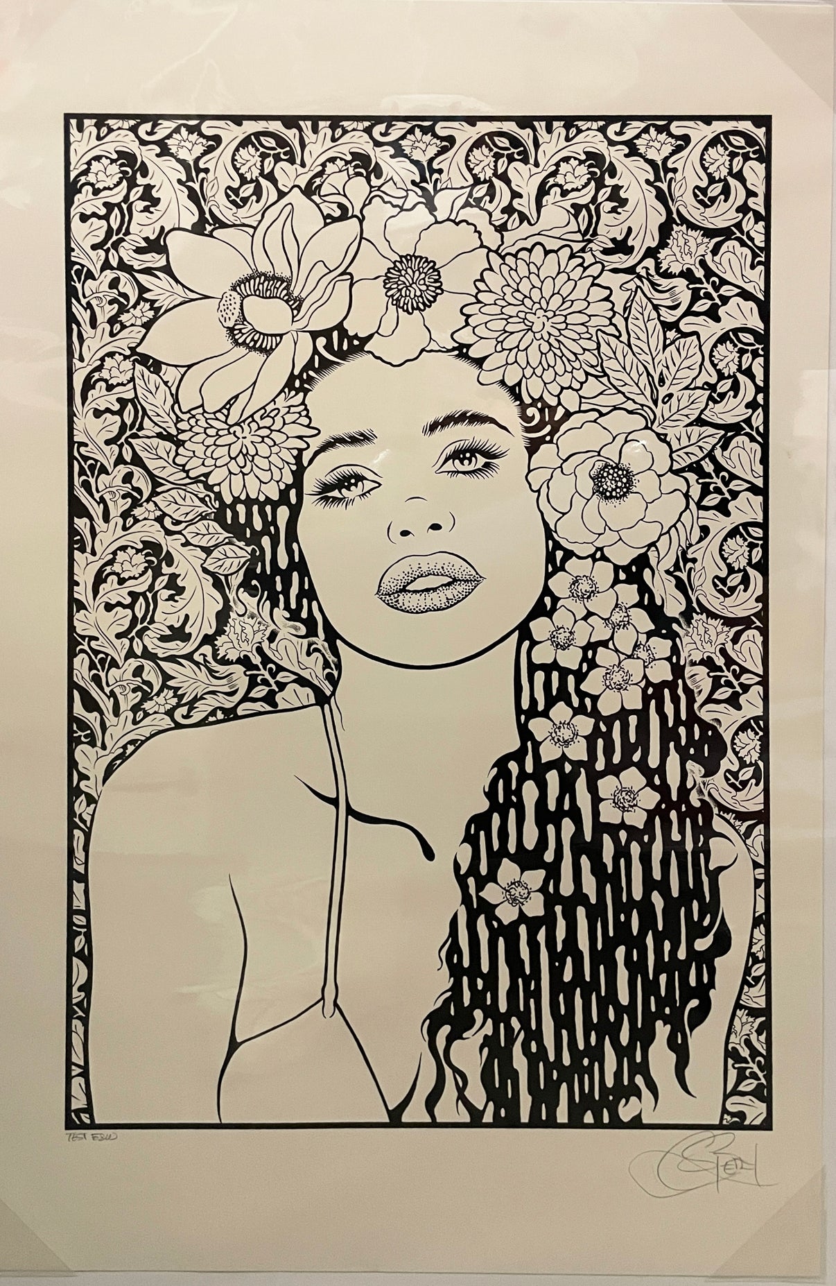 by Chuck Sperry titled Chuck Sperry - "Clio" (B&W Test Print)