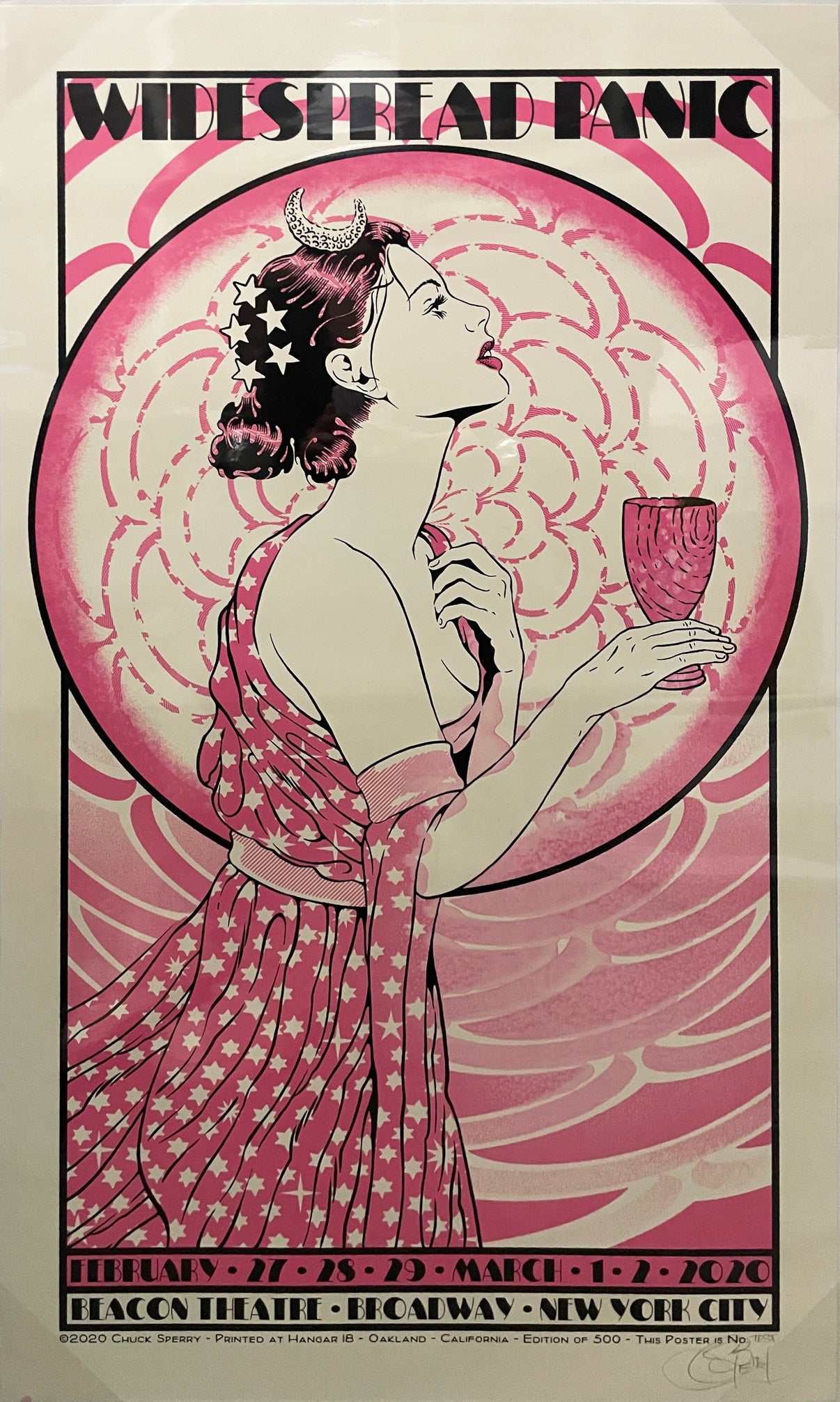 by Chuck Sperry titled Chuck Sperry - "Widespread Panic, "Diana" Test Print