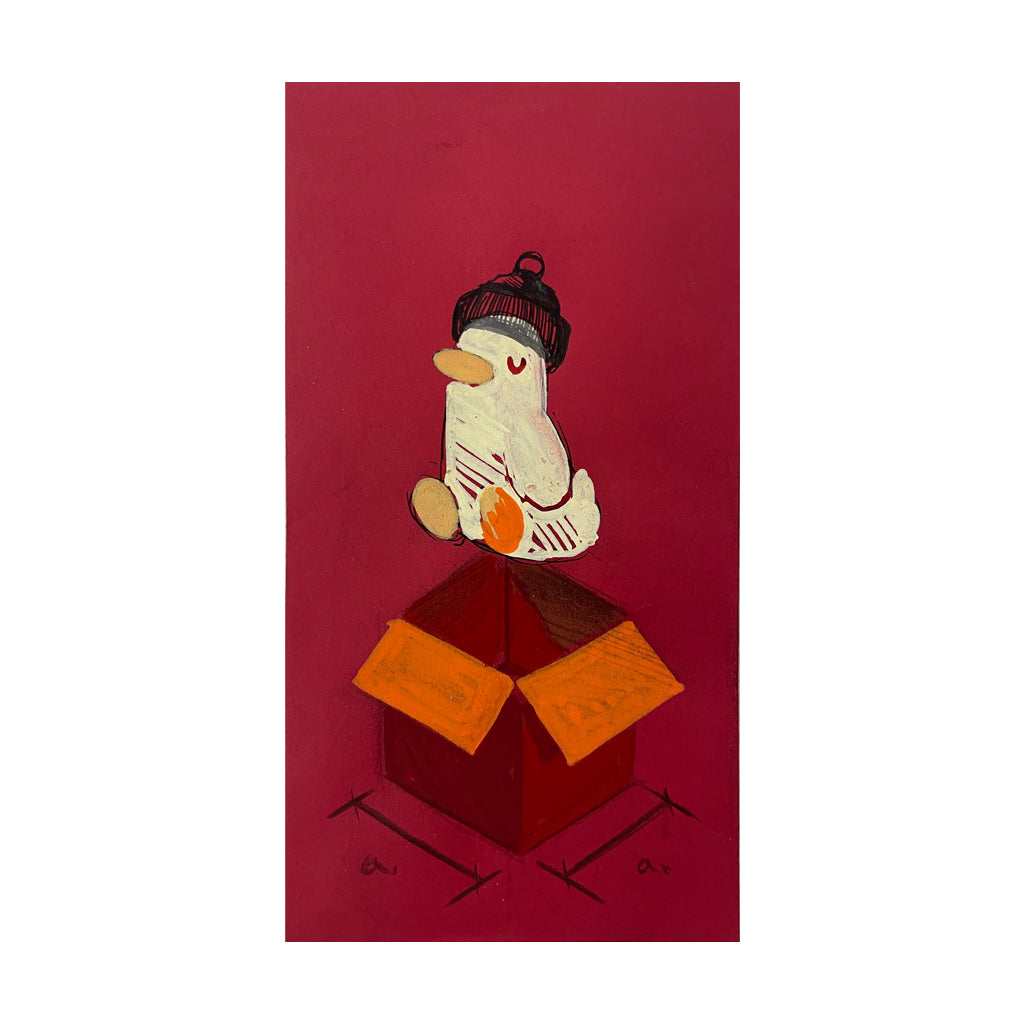 Original Artwork by Jared Gochuico titled Jared Gochuico - "beanie duck"