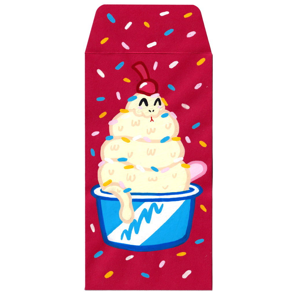 Original Artwork by Jeremy Nguyen titled Jeremy Nguyen - "Soft Serve Snake - Cup"